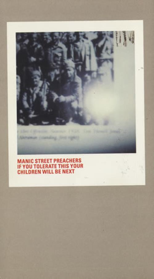 Manic Street Preachers If You Tolerate This Your Children Will Be Next video (VHS or PAL or NTSC) UK MASVIIF121800