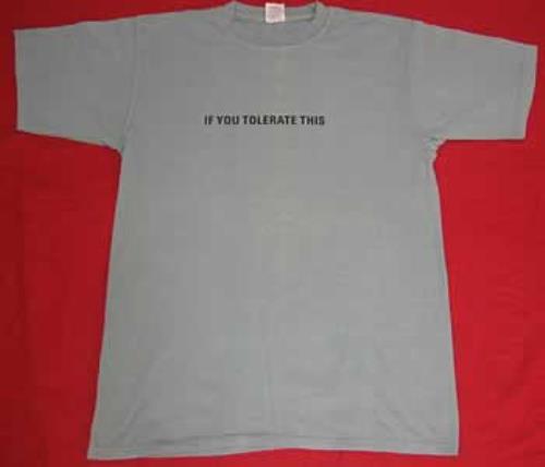 Manic Street Preachers If You Tolerate This Your Children Will Be Next t-shirt UK MASTSIF353308