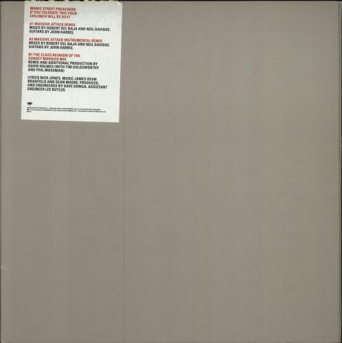 Manic Street Preachers If You Tolerate This... 12" vinyl single (12 inch record / Maxi-single) UK MAS12IF784249