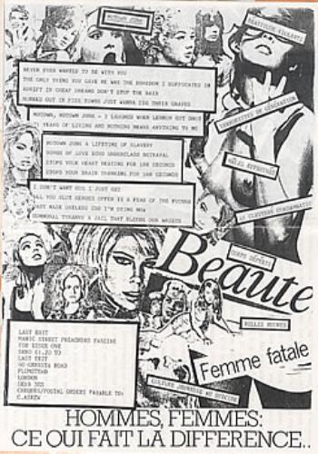 Manic Street Preachers Last Exit fanzine UK MASFALA321463