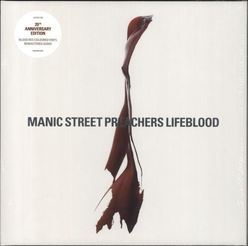 Manic Street Preachers Lifeblood: 20th Anniversary - Red Vinyl + Autographed Print - Sealed 2-LP vinyl record set (Double LP Album) UK MAS2LLI863593