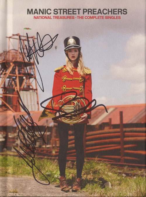 Manic Street Preachers National Treasures - The Complete Singles - Autographed 3-disc CD/DVD Set UK MAS3DNA579969