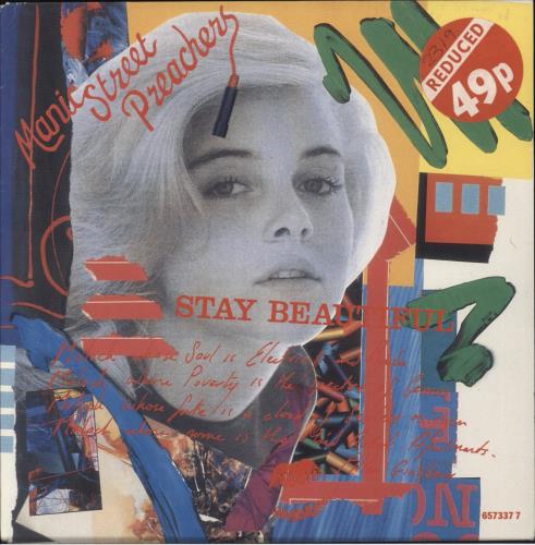Manic Street Preachers Stay Beautiful 7" vinyl single (7 inch record / 45) UK MAS07ST30615