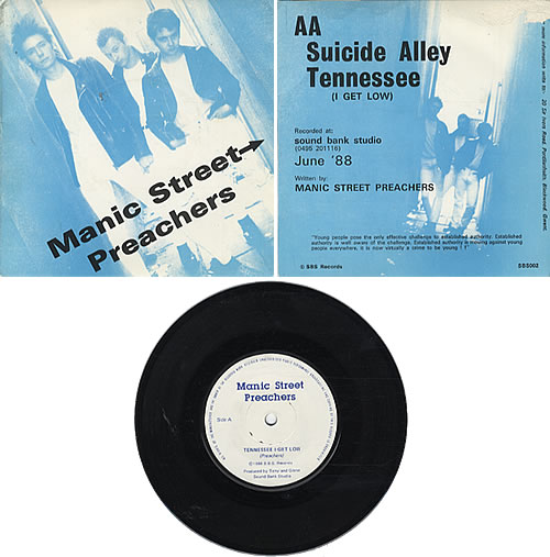 Manic Street Preachers Suicide Alley 7" vinyl single (7 inch record / 45) UK MAS07SU167592