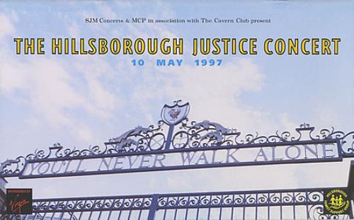 Manic Street Preachers The Hillsborough Justice Concert tour programme UK MASTRYTH294234