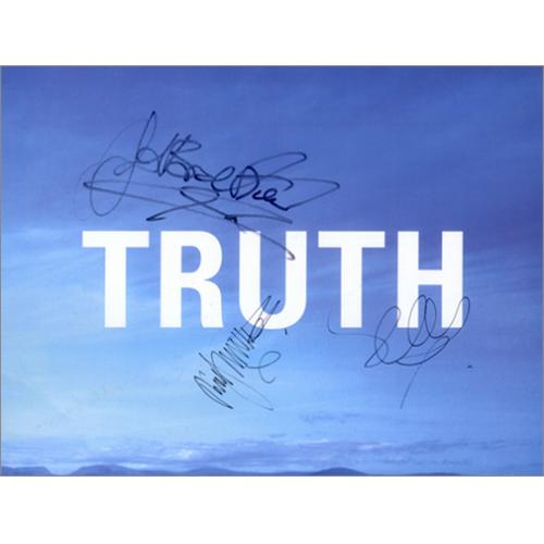 Manic Street Preachers Truth - Autographed tour programme UK MASTRTR417574