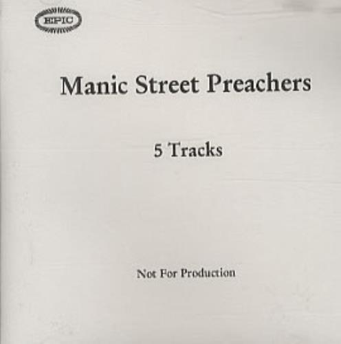 Manic Street Preachers Tsunami - 5 tracks CD-R acetate UK MASCRTS150502