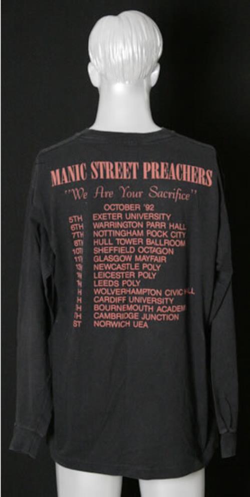 Manic Street Preachers We Are Your Sacrifice t-shirt UK MASTSWE480980