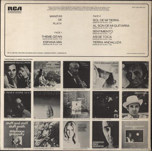 Manitas De Plata Manitas De Plata vinyl LP album (LP record) UK NL1LPMA862335
