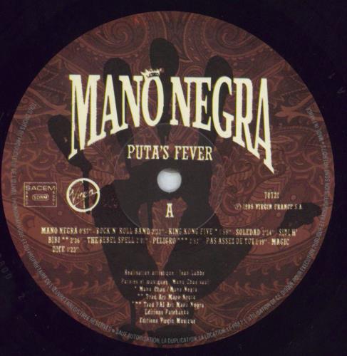 Mano Negra Puta's Fever vinyl LP album (LP record) French MNGLPPU826383
