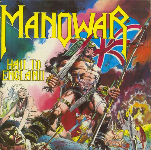 Manowar Hail To England - VG vinyl LP album (LP record) UK MOWLPHA826638