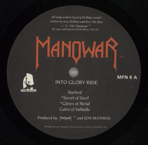Manowar Into Glory Ride - EX vinyl LP album (LP record) UK MOWLPIN168416