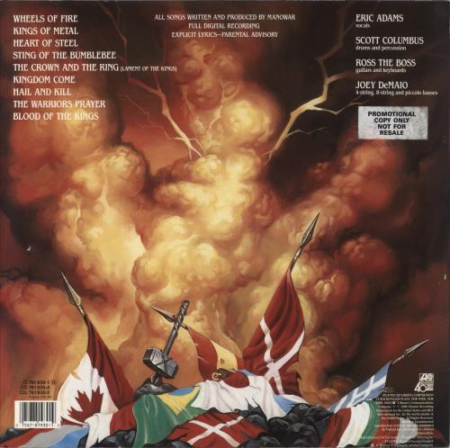 Manowar Kings Of Metal + Poster vinyl LP album (LP record) German MOWLPKI800849