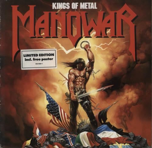 Manowar Kings Of Metal - 1st vinyl LP album (LP record) German MOWLPKI818563