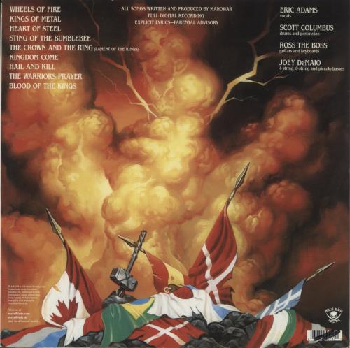 Manowar Kings Of Metal vinyl LP album (LP record) UK MOWLPKI890079