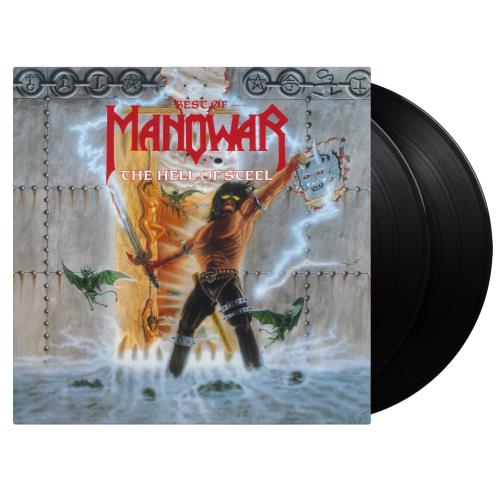 Manowar The Hell Of Steel: Best Of Manowar - 180 Gram Black Vinyl 2-LP vinyl record set (Double LP Album) UK MOW2LTH873195