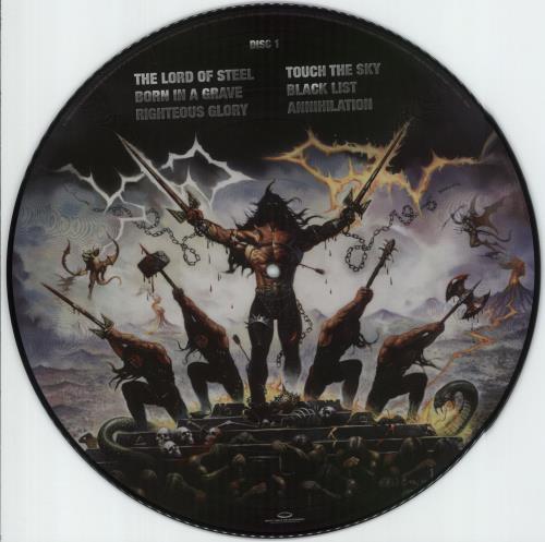 Manowar The Lord Of Steel picture disc LP (vinyl picture disc album) UK MOWPDTH872234