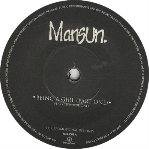 Mansun Being A Girl 7" vinyl single (7 inch record / 45) UK M-S07BE121932