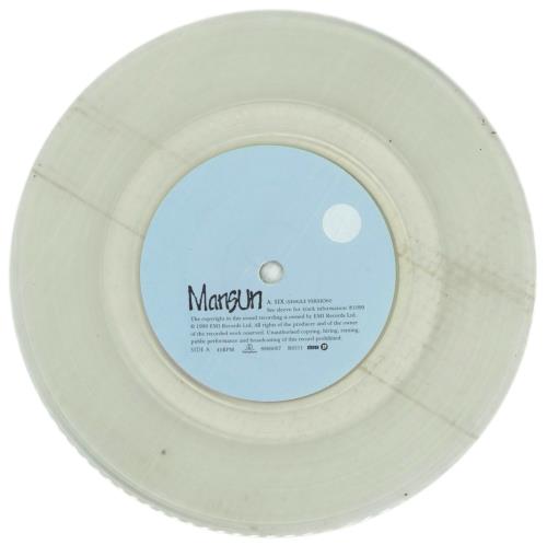 Mansun Six - Clear Vinyl 7" vinyl single (7 inch record / 45) UK M-S07SI130451
