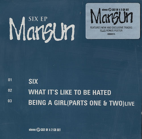 Mansun Six 2-CD single set (Double CD single) UK M-S2SSI130452