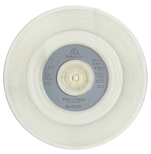 Mansun Stripper Vicar - Clear vinyl 7" vinyl single (7 inch record / 45) UK M-S07ST172131