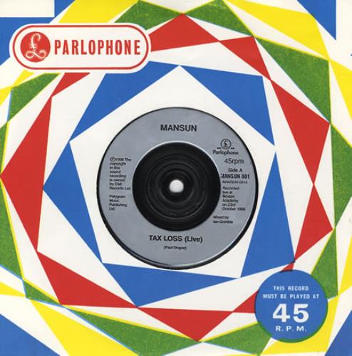 Mansun Tax Loss 7" vinyl single (7 inch record / 45) UK M-S07TA216407