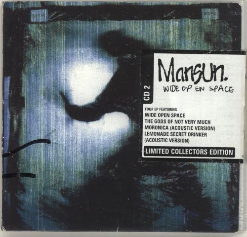 Mansun Wide Open Space - Fully Autographed CD single (CD5 / 5") UK M-SC5WI698382