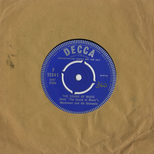 Mantovani The Sound Of Music 7" vinyl single (7 inch record / 45) UK MVQ07TH479004