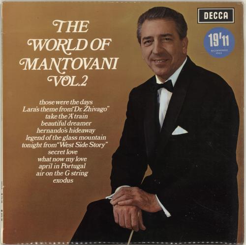Mantovani The World Of Mantovani Vol. 2 vinyl LP album (LP record) UK MVQLPTH644205