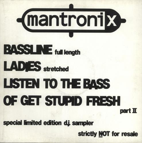 Mantronix The Best Of (1986-88) Sampler 12" vinyl single (12 inch record / Maxi-single) UK MAN12TH723182