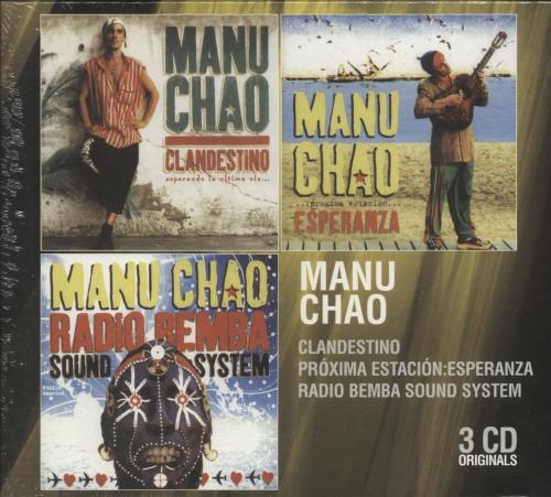 Manu Chao 3 CD Originals - Sealed 3-CD album set (Triple CD) UK UCA3CCD700132