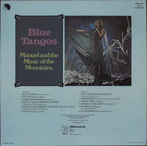 Manuel And His Music Of The Mountains Blue Tangos vinyl LP album (LP record) UK 0MMLPBL877166