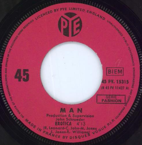 Man Erotica 7" vinyl single (7 inch record / 45) French M-N07ER802083
