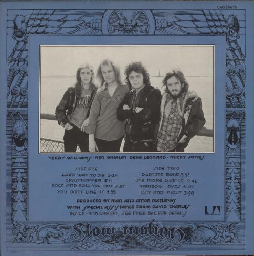 Man Slow Motion vinyl LP album (LP record) UK M-NLPSL138401