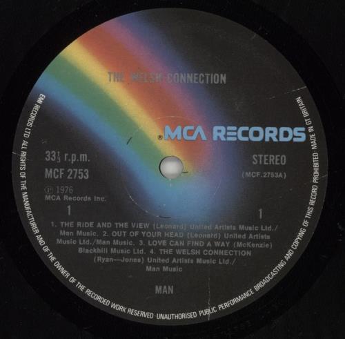 Man Welsh Connection vinyl LP album (LP record) UK M-NLPWE152151