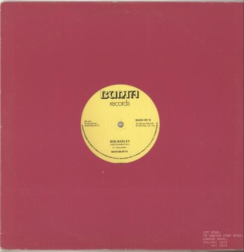 Marabunta Bob Marley 12" vinyl single (12 inch record / Maxi-single) UK QK812BO698196