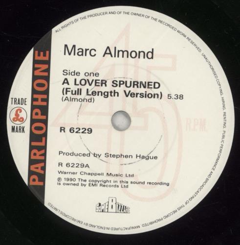 Marc Almond A Lover Spurned 7" vinyl single (7 inch record / 45) UK ALM07AL110071