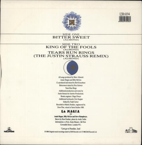 Marc Almond Bitter Sweet - Hype Sticker 12" vinyl single (12 inch record / Maxi-single) UK ALM12BI875012