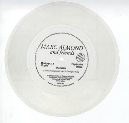 Marc Almond Discipline - Clear Flexi 7" vinyl single (7 inch record / 45) UK ALM07DI337150