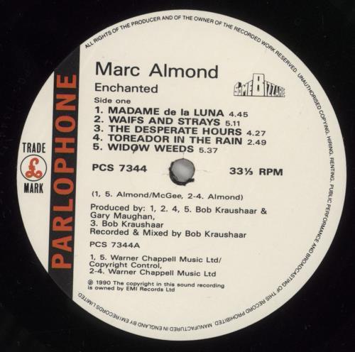 Marc Almond Enchanted - Hype Sticker vinyl LP album (LP record) UK ALMLPEN57237