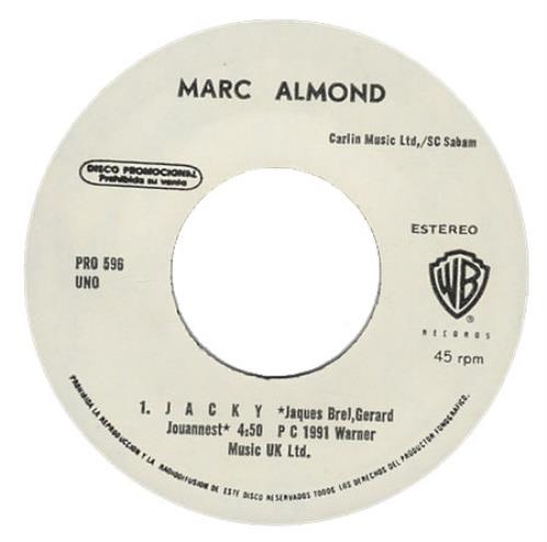 Marc Almond Jacky 7" vinyl single (7 inch record / 45) Mexican ALM07JA141043
