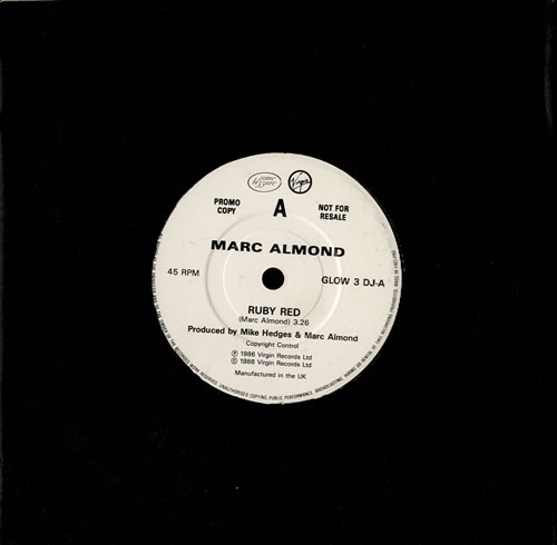 Marc Almond Ruby Red 7" vinyl single (7 inch record / 45) UK ALM07RU43355