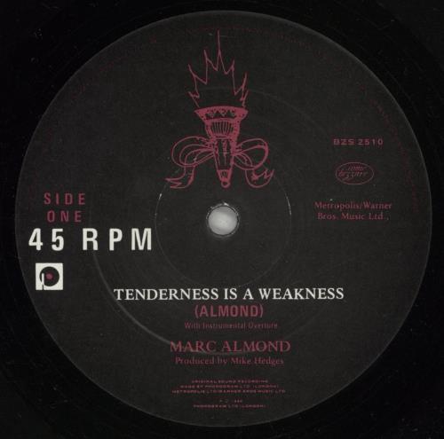 Marc Almond Tenderness Is A Weakness 10" vinyl single (10 inch record) UK ALM10TE64513