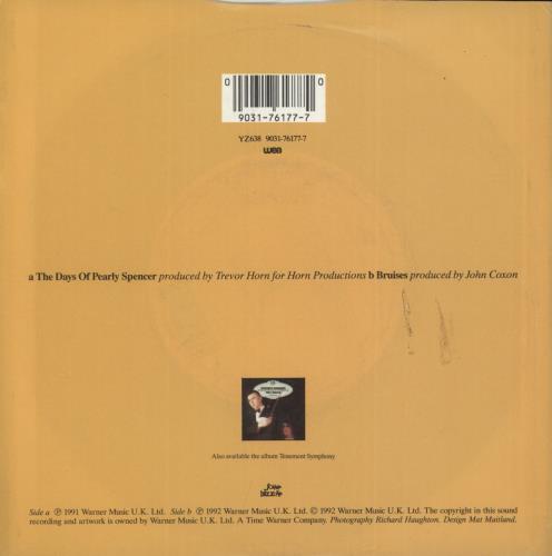 Marc Almond The Days Of Pearly Spencer 7" vinyl single (7 inch record / 45) UK ALM07TH193603