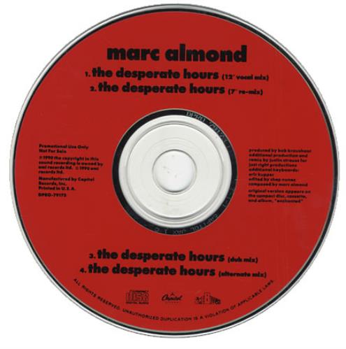 Marc Almond The Desperate Hours CD single (CD5 / 5") US ALMC5TH77643