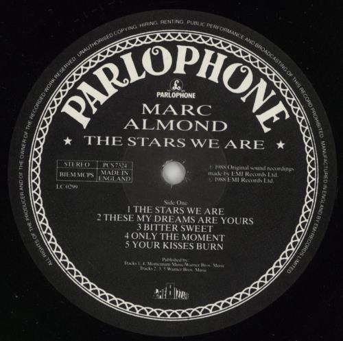 Marc Almond The Stars We Are vinyl LP album (LP record) UK ALMLPTH285248