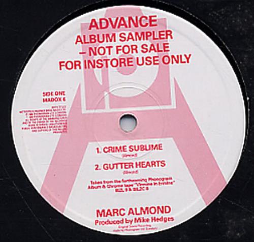 Marc Almond Vermine In Ermine Sampler 12" vinyl single (12 inch record / Maxi-single) UK ALM12VE25024