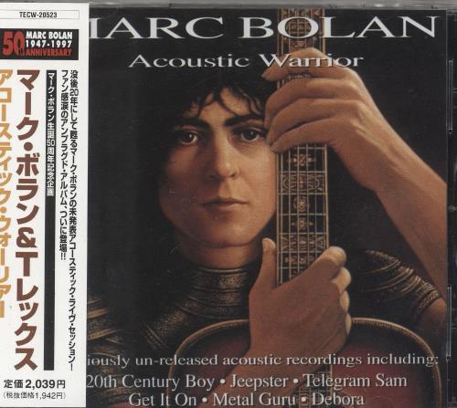 Marc Bolan Acoustic Warrior CD album (CDLP) Japanese MABCDAC743789