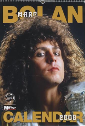 Marc Bolan Calendar 2008 calendar UK MABCACA400733