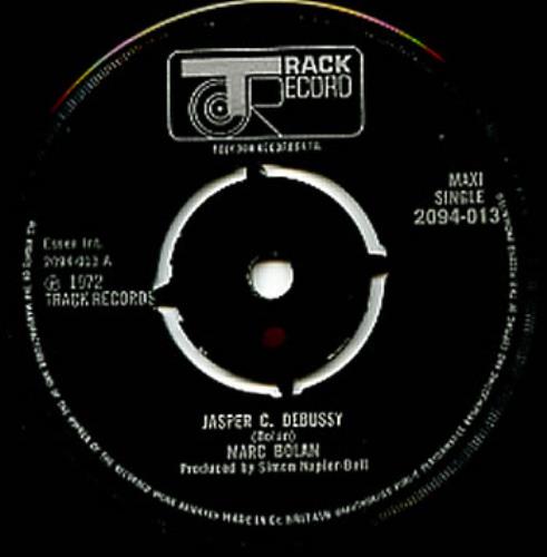 Marc Bolan Jasper C. Debussy 7" vinyl single (7 inch record / 45) UK MAB07JA301005